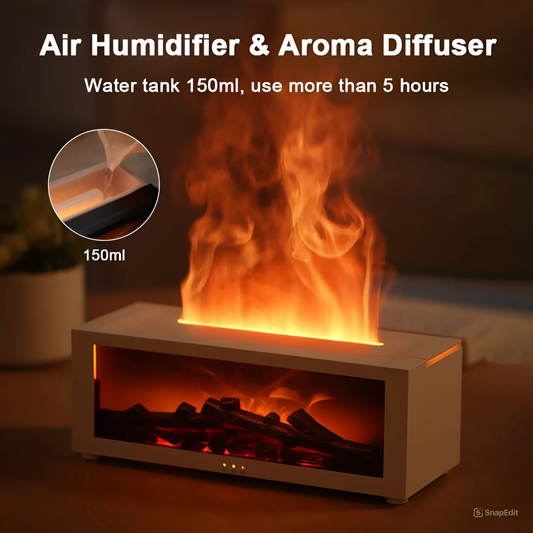 Air Humidifier Flame Diffuser